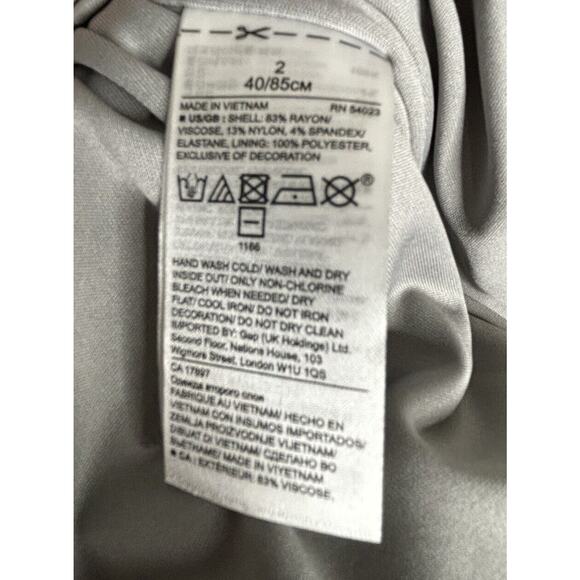 Banana Republic Sleeveless Sheath Dress Pineapple Sequin Size 2 Gray EUC - Picture 10 of 12